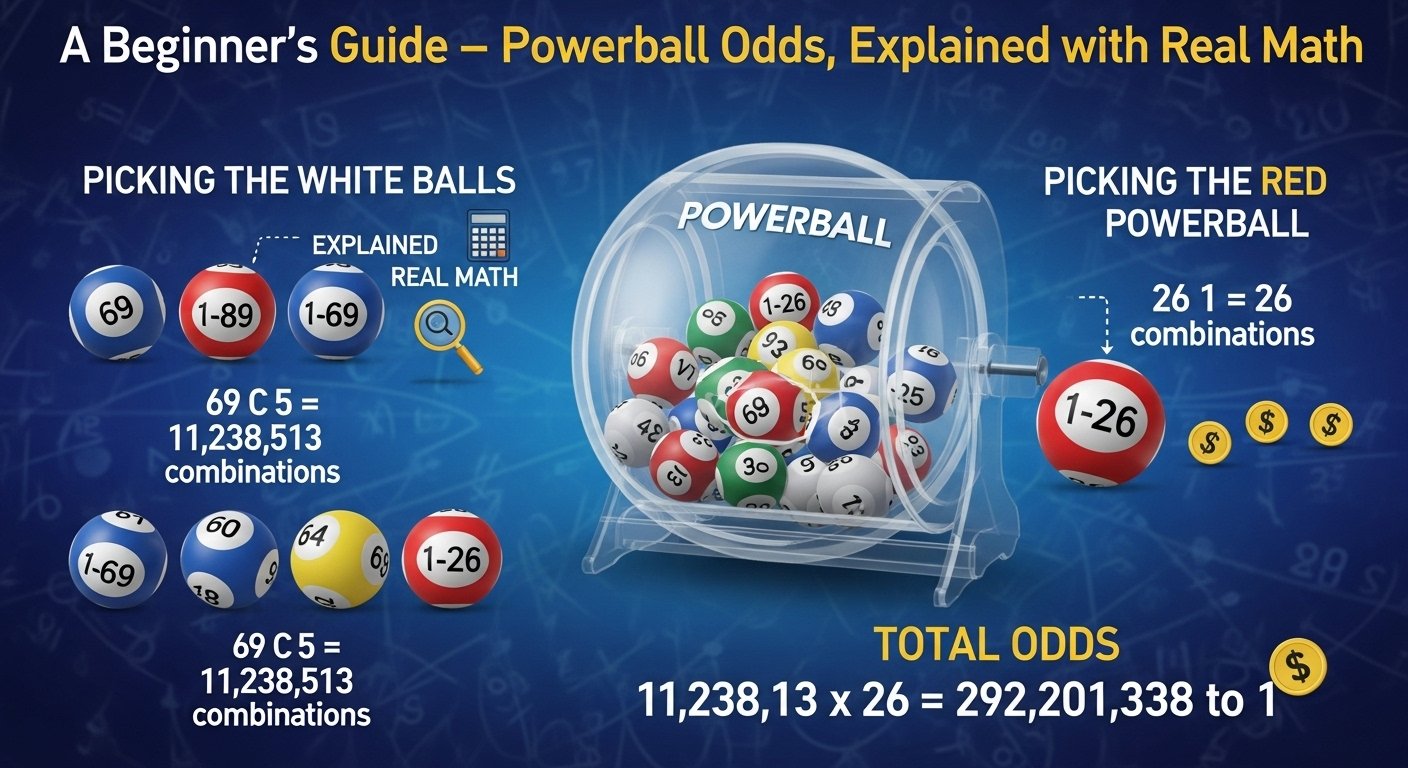 초보자용 가이드 — 파워볼 확률, 진짜 수학적으로 풀다 1 파워볼